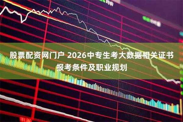 股票配资网门户 2026中专生考大数据相关证书报考条件及职业规划